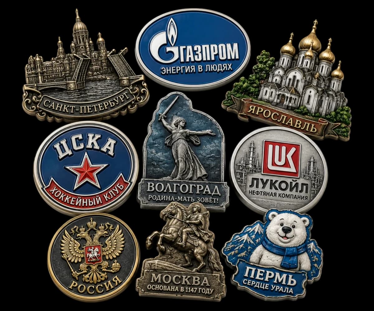 Магниты на заказ — образцы продукции